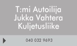 Autoilija Jukka Vahtera Tmi logo